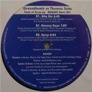 Greenthumb vs Thomas Sahs - Taste Of Texas EP download free