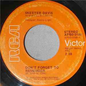 Skeeter Davis - Don't Forget To Remember download free