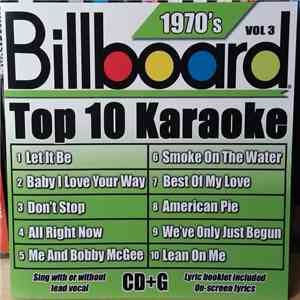 Unknown Artist - Billboard Top 10 Karaoke 1970's Vol. 3 download free